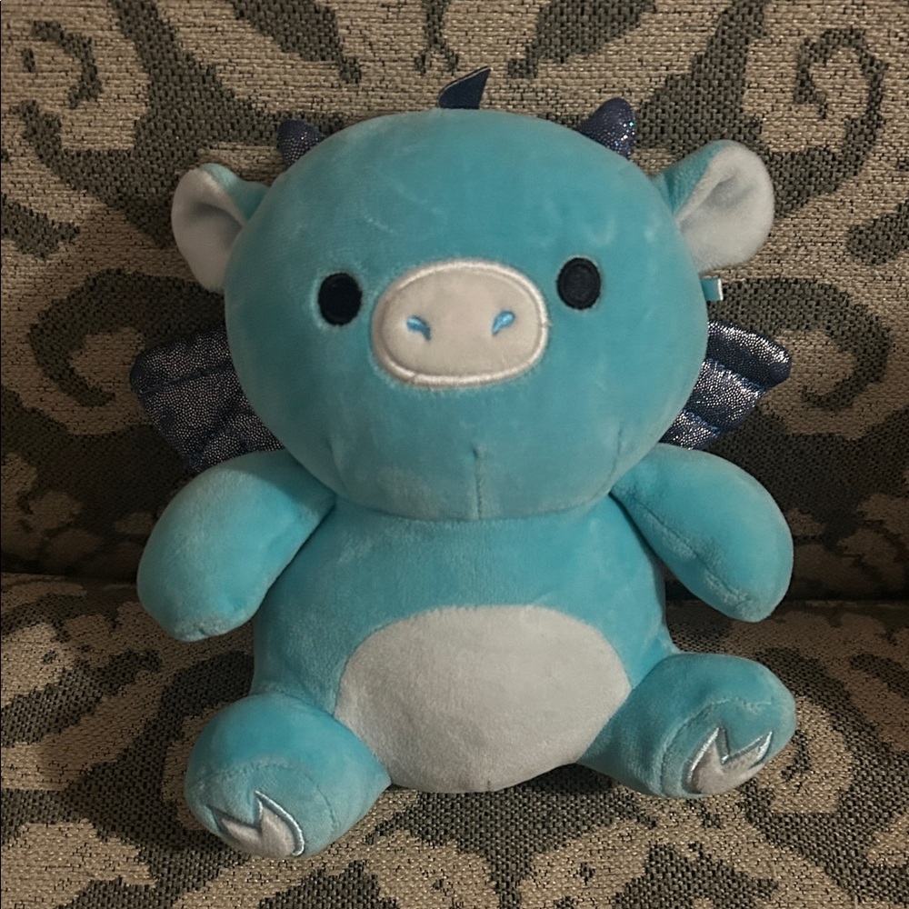 Squishmallow blue dragon